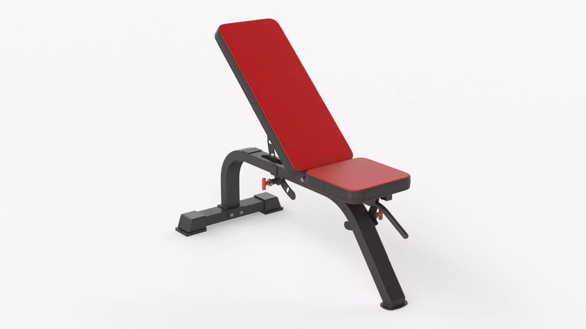 Adjustable flat weight bench 03 3D model_0