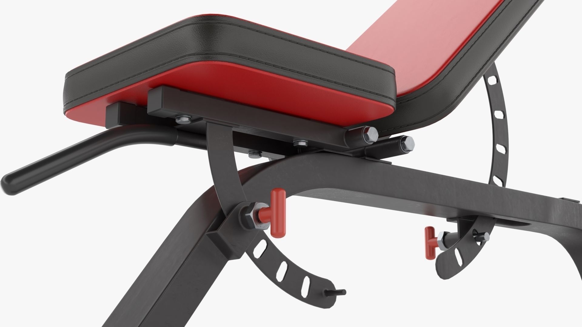 Adjustable flat weight bench 03 3D model_5