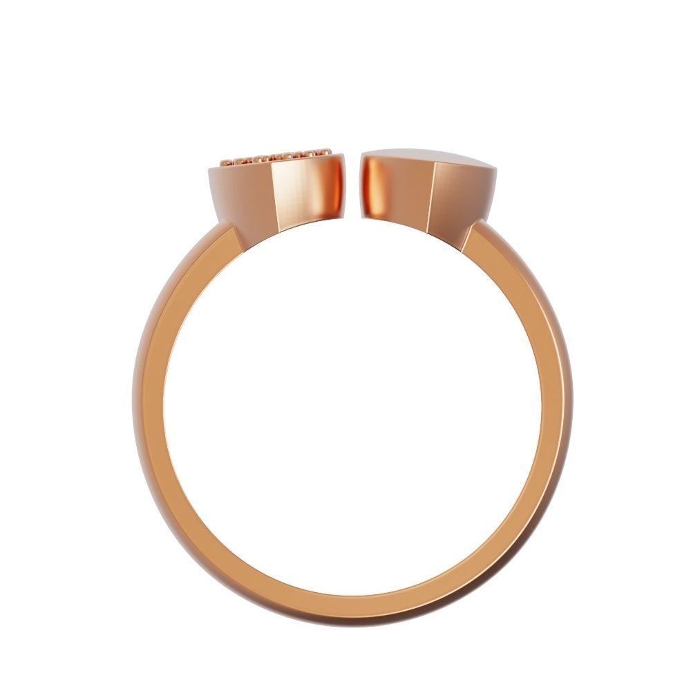 Heart ring 5 3D print model_2