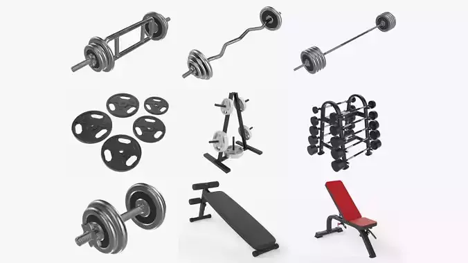 Sports equipment vol2 3D Model Collection