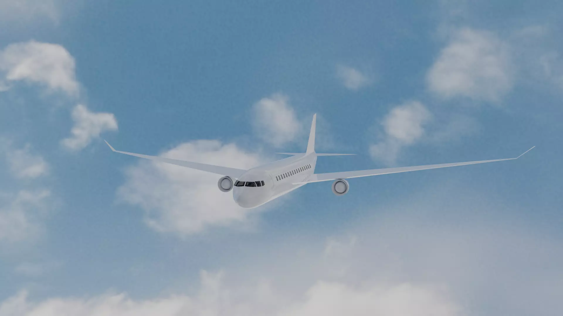 Airplane  Free 3D model Low-poly 3D model_0