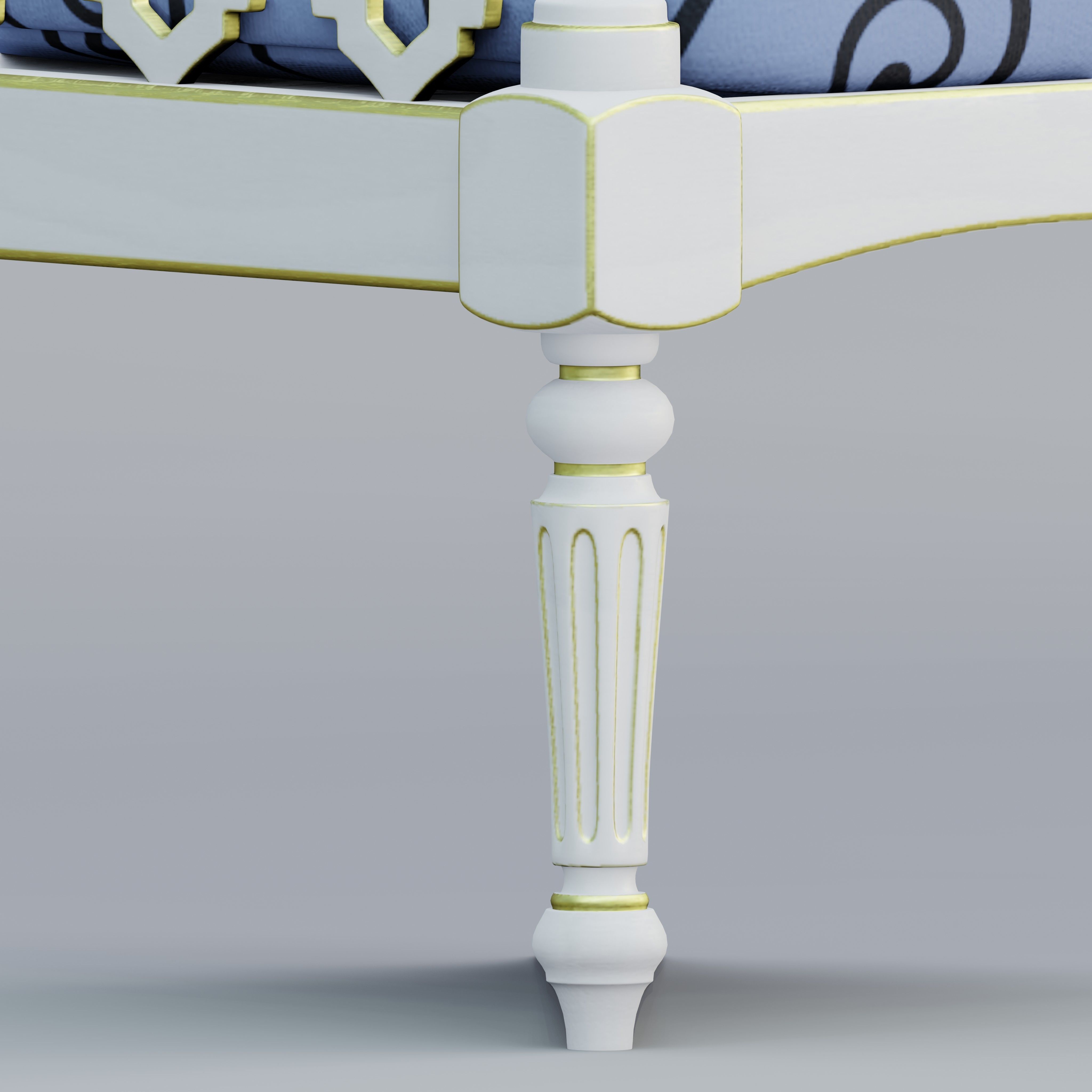 Lattice sofa 3D model_4