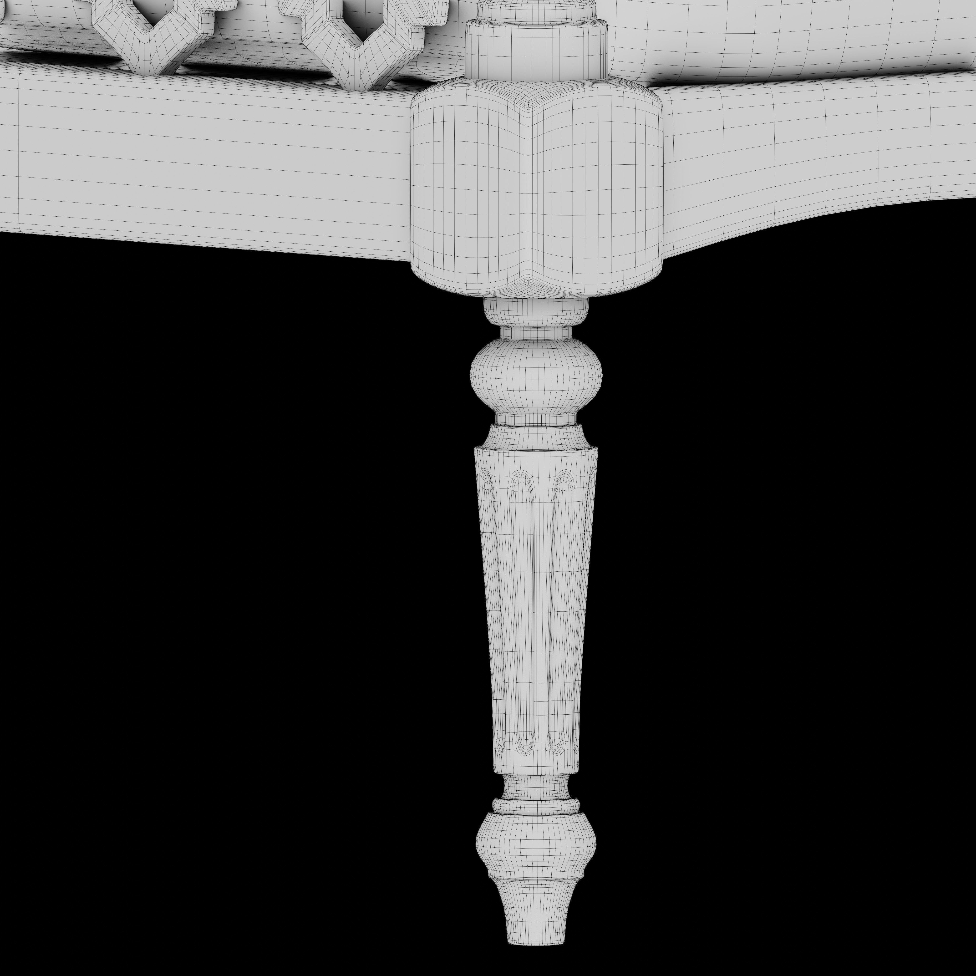 Lattice sofa 3D model_9