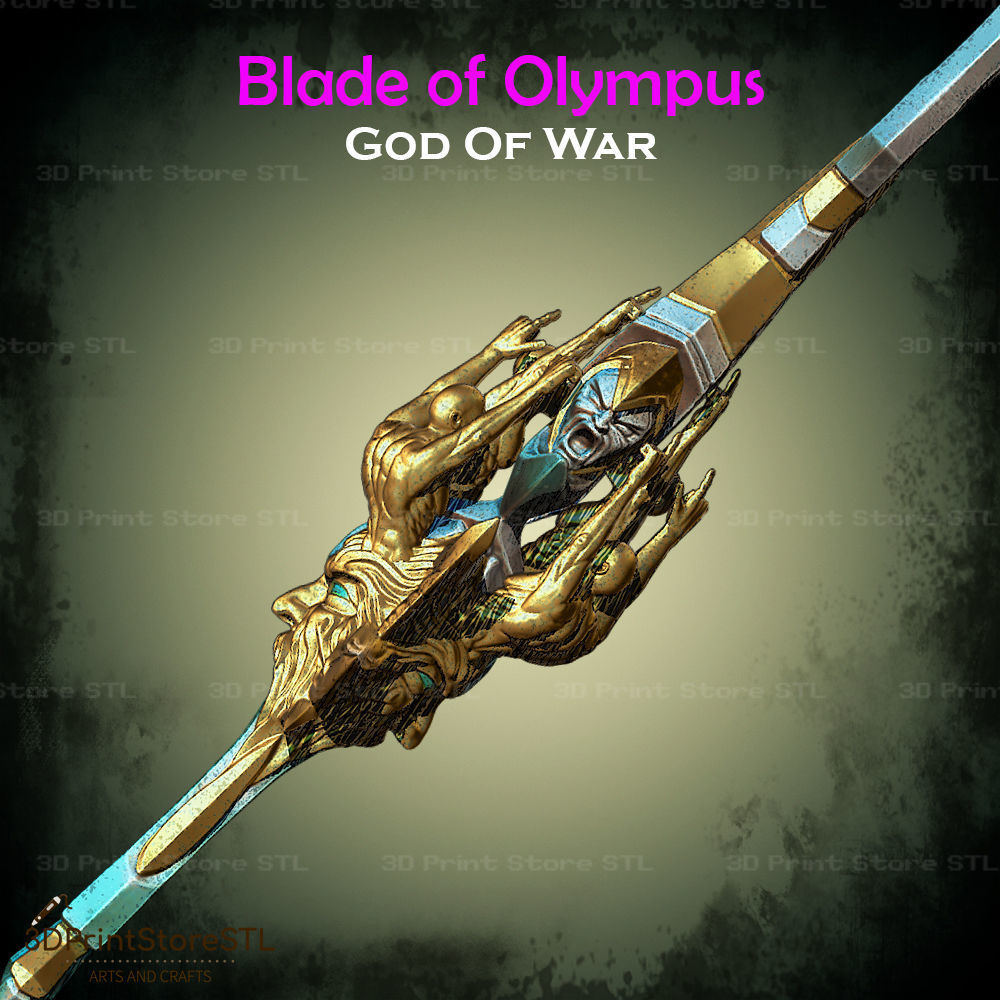 Blade Of Olympus Cosplay God of War - Cosplay 3D print model_3