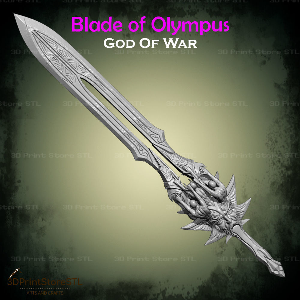 Blade Of Olympus Cosplay God of War - Cosplay 3D print model_4