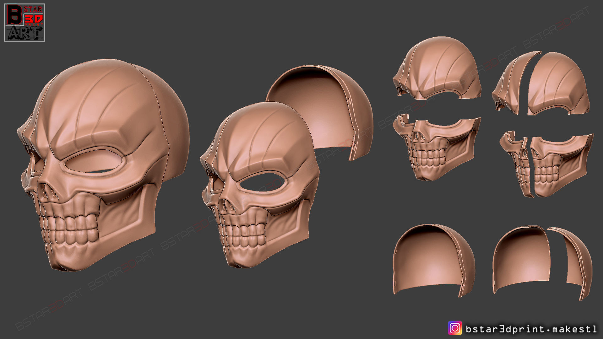 Black Mask - DC Comics Cosplay  3D print model_25