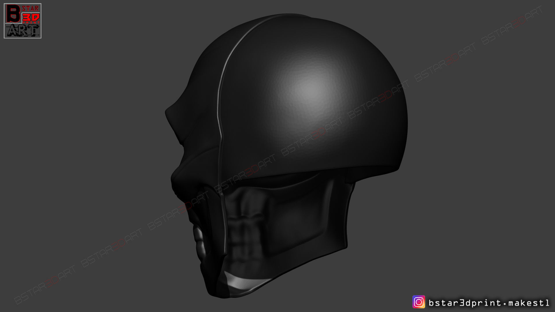 Black Mask - DC Comics Cosplay  3D print model_6