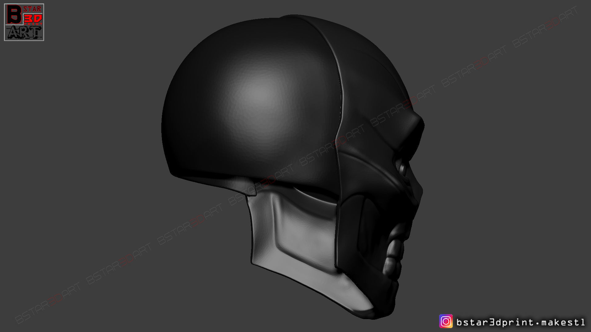 Black Mask - DC Comics Cosplay  3D print model_8