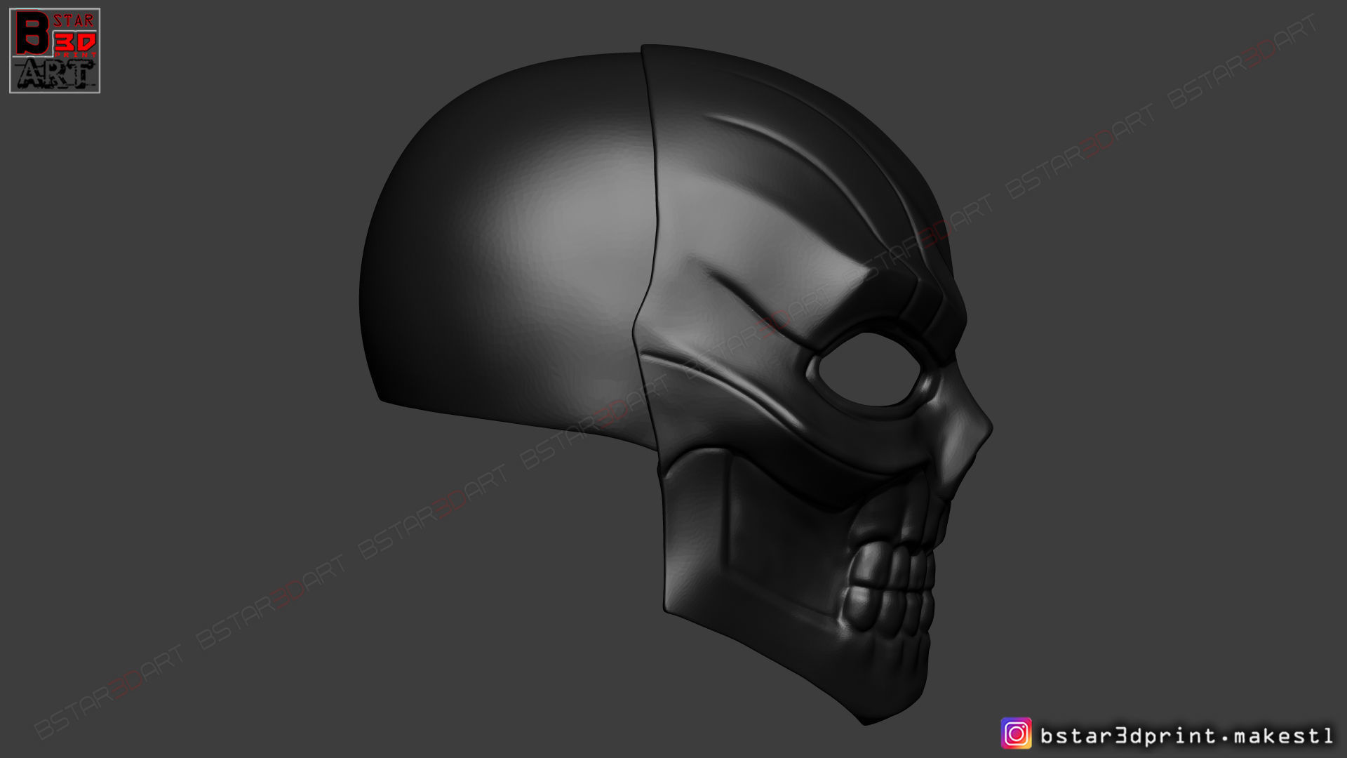 Black Mask - DC Comics Cosplay  3D print model_9