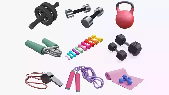 Sports equipment vol3 3D Model Collection