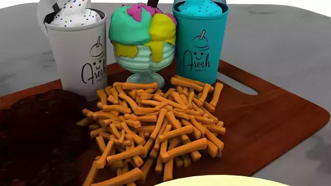 food lowpoly