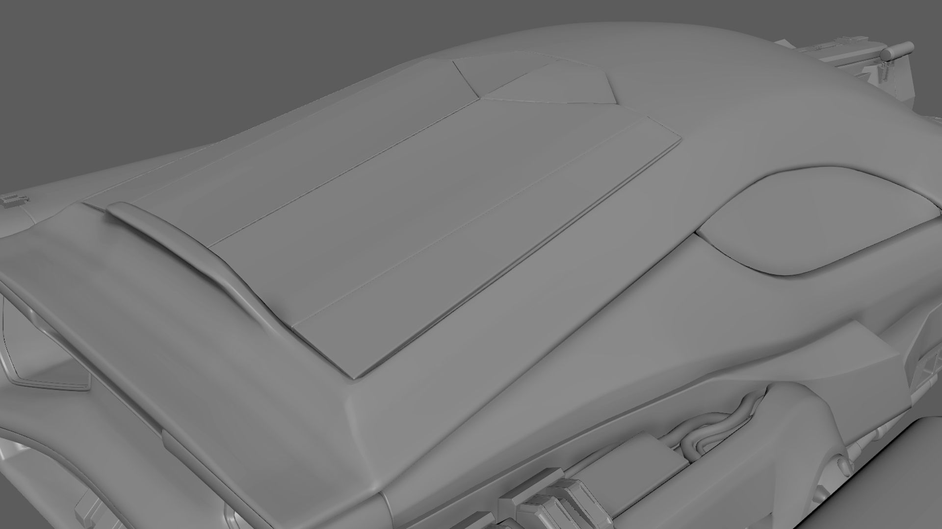 Hovercar police vehicle Sci-fi 3D 3D model_21