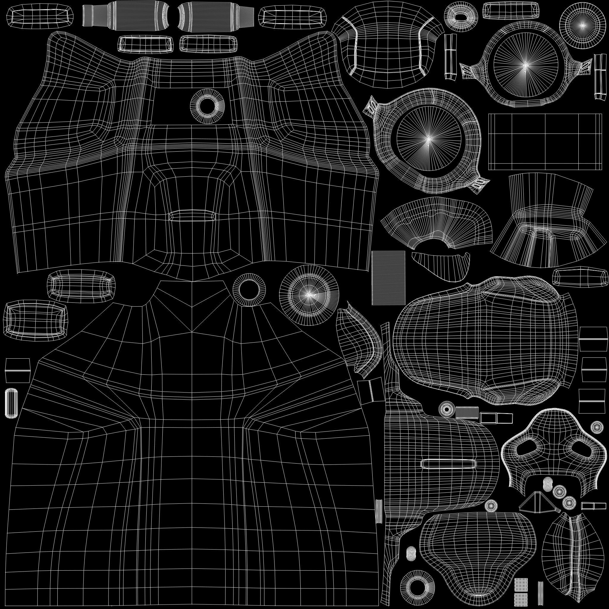 Hovercar police vehicle Sci-fi 3D 3D model_26