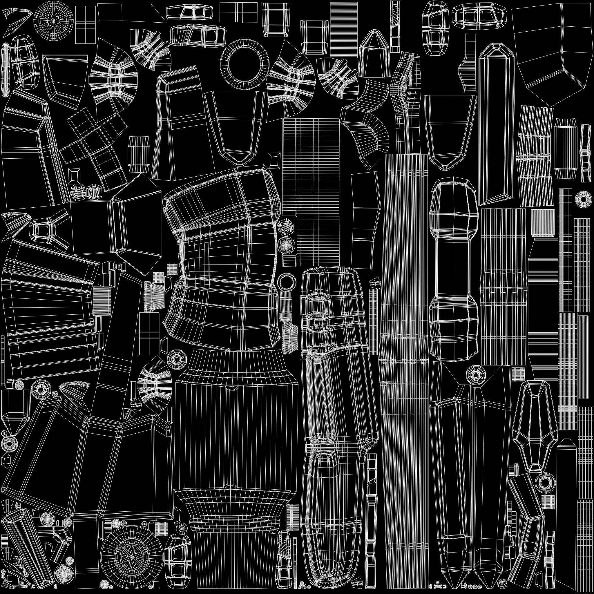 Hovercar police vehicle Sci-fi 3D 3D model_23