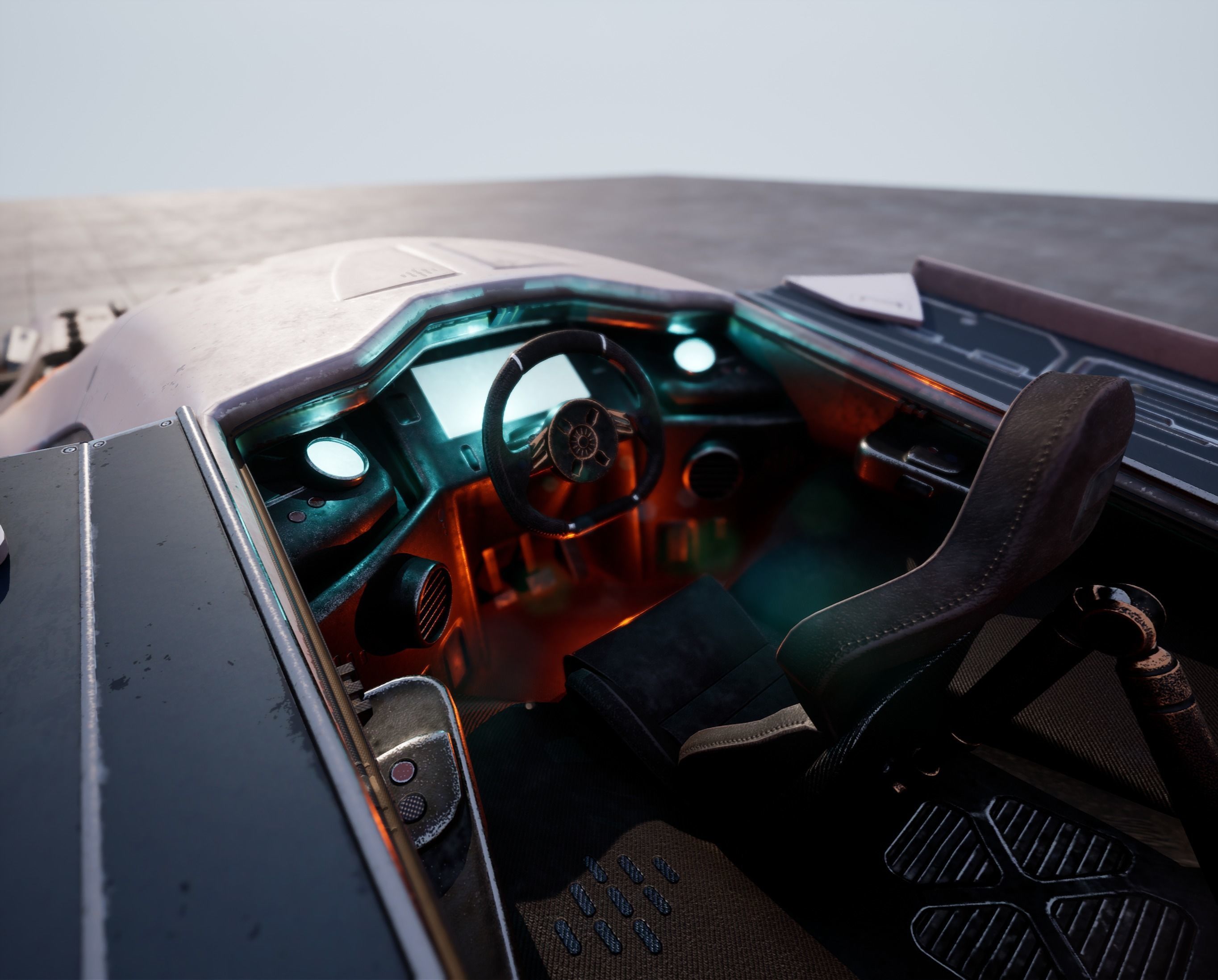 Hovercar police vehicle Sci-fi 3D 3D model_6