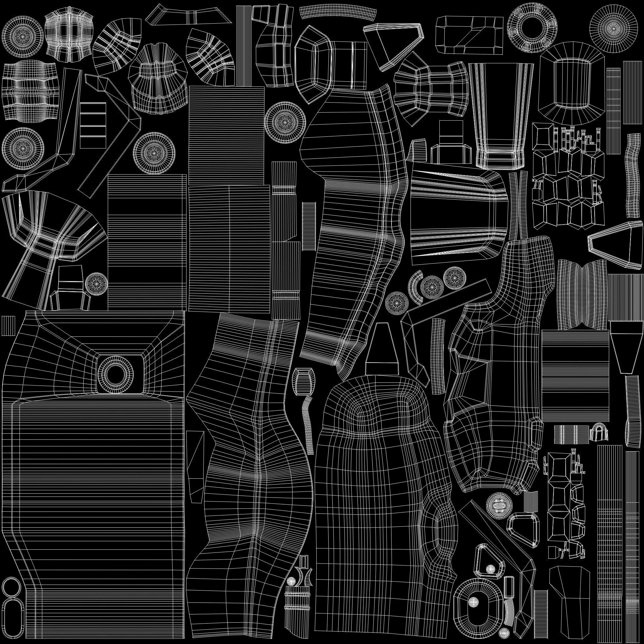 Hovercar police vehicle Sci-fi 3D 3D model_25