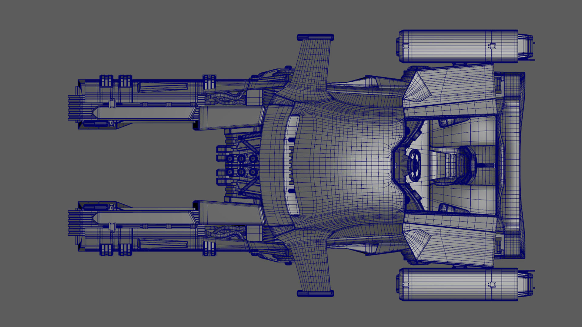 Hovercar police vehicle Sci-fi 3D 3D model_12