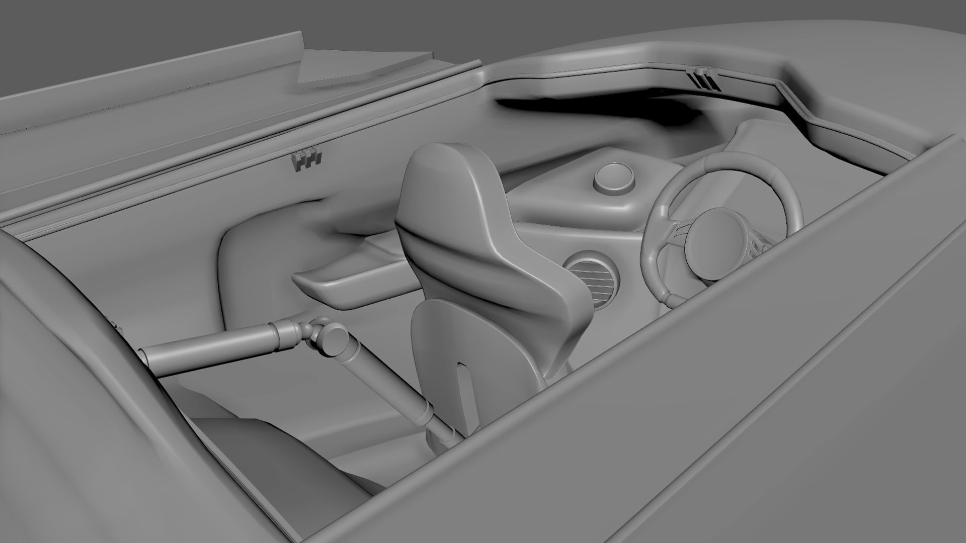 Hovercar police vehicle Sci-fi 3D 3D model_20