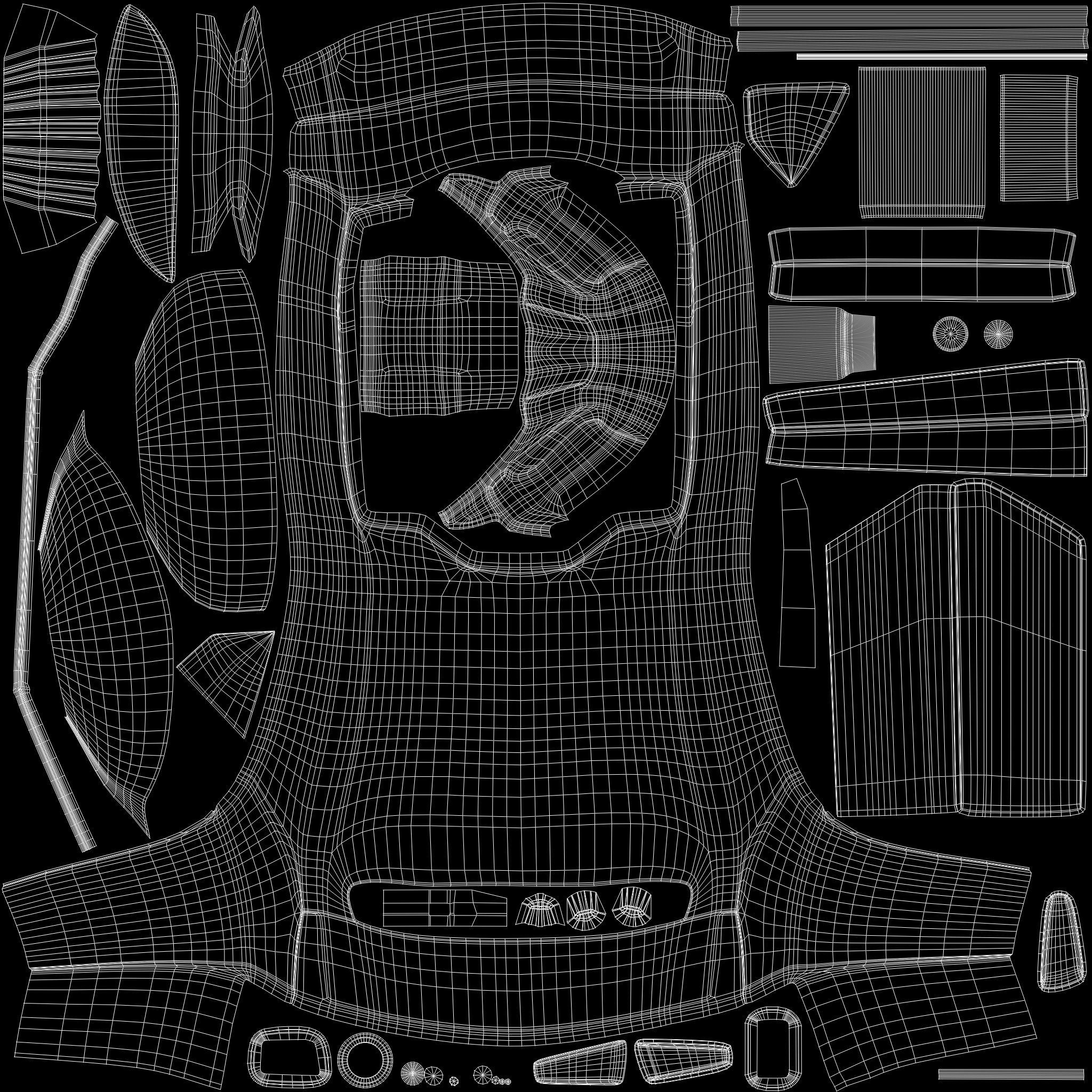 Hovercar police vehicle Sci-fi 3D 3D model_24