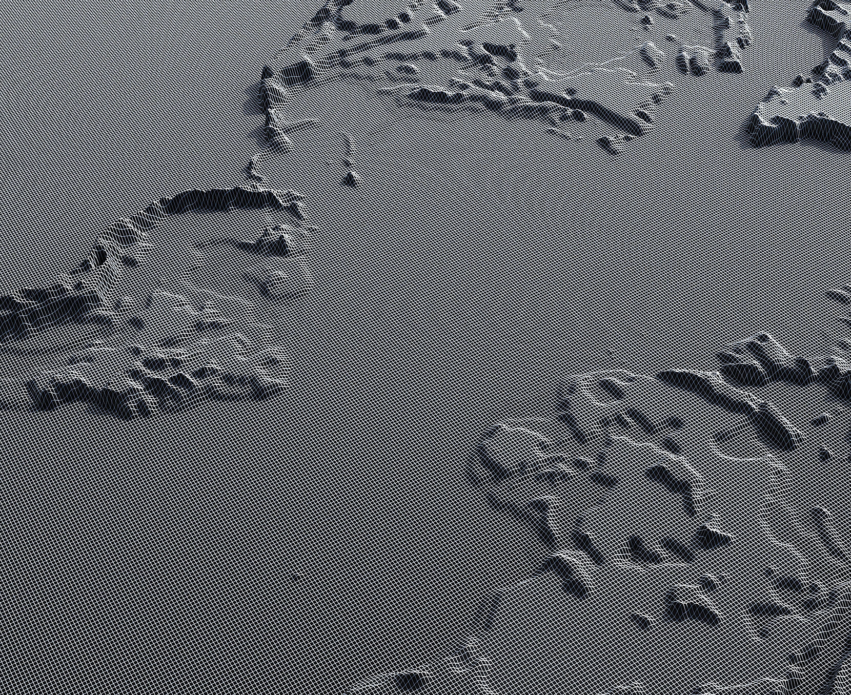 Topographic map of the world 3D model_6