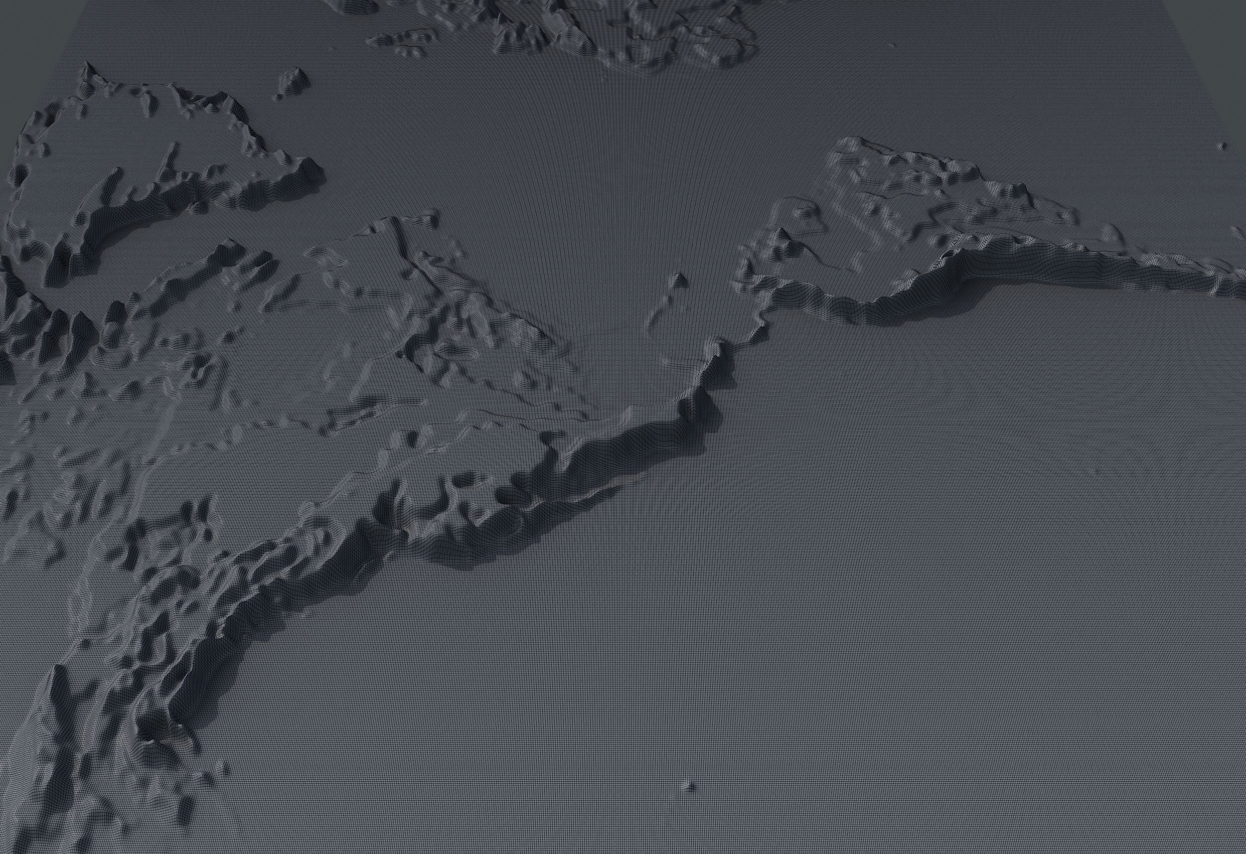 Topographic map of the world 3D model_5