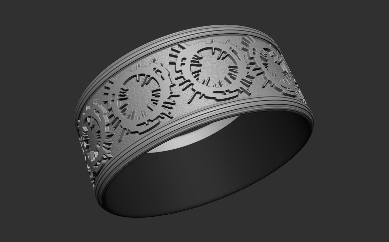 The fantasy magic ring 3D print model_2