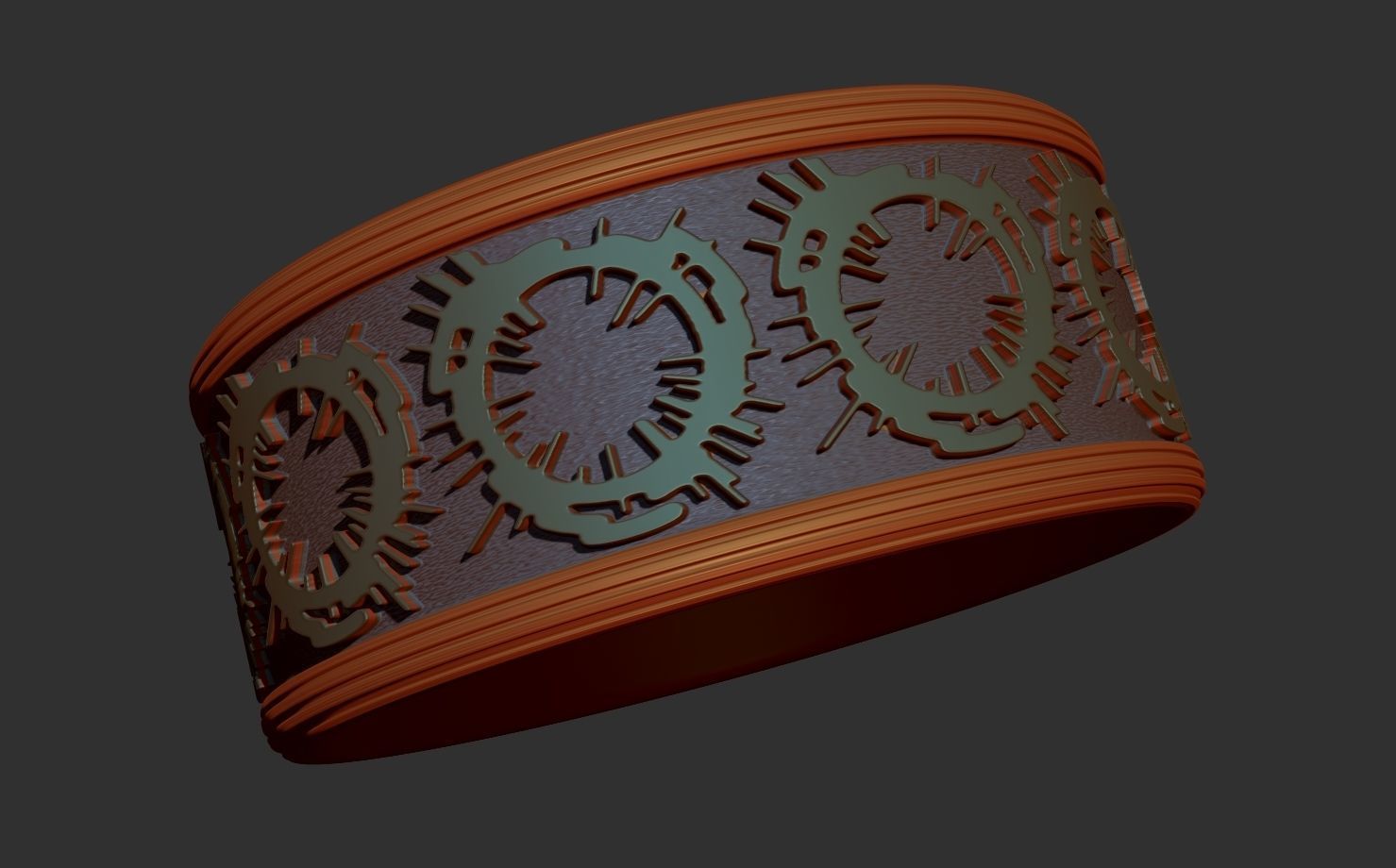 The fantasy magic ring 3D print model_6