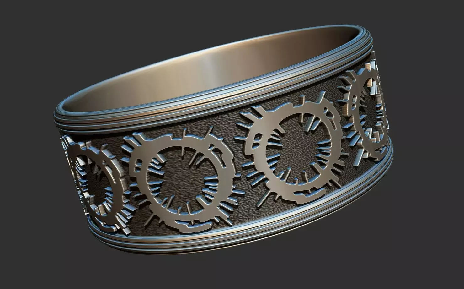The fantasy magic ring 3D print model_0