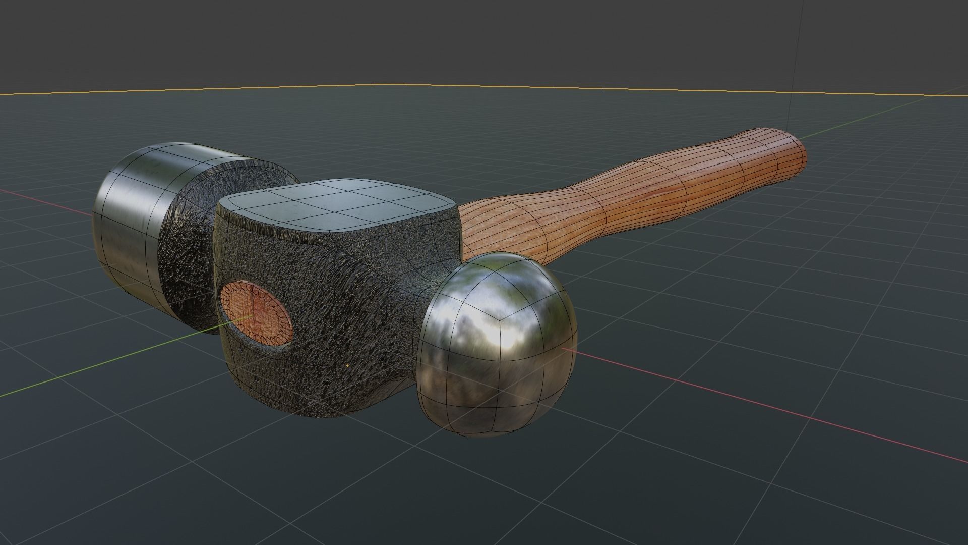 Hammer Free low-poly 3D model_5