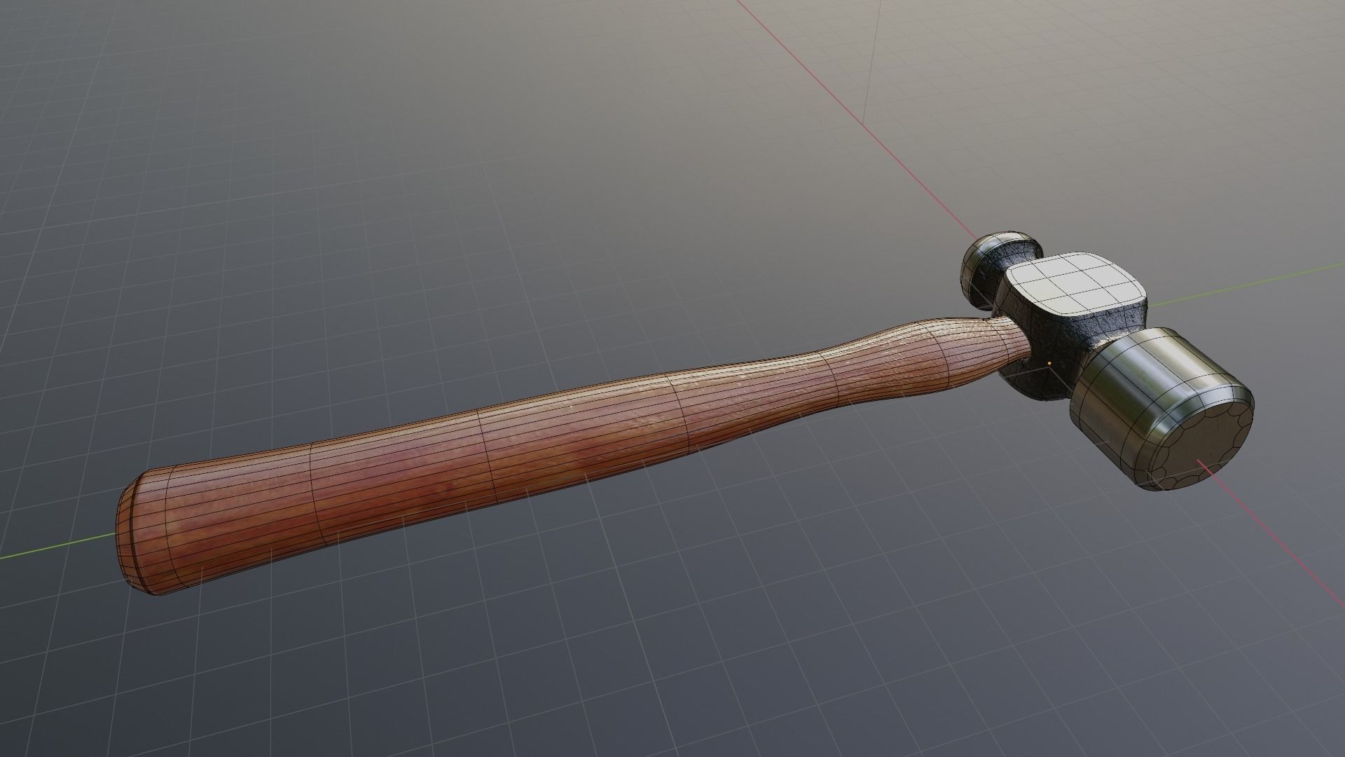 Hammer Free low-poly 3D model_4