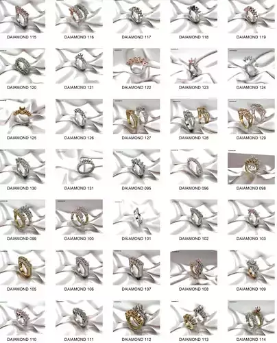 35 LATEST TURKEY DESIGN WOMEN DIAMOND RING 3DM DETAILS