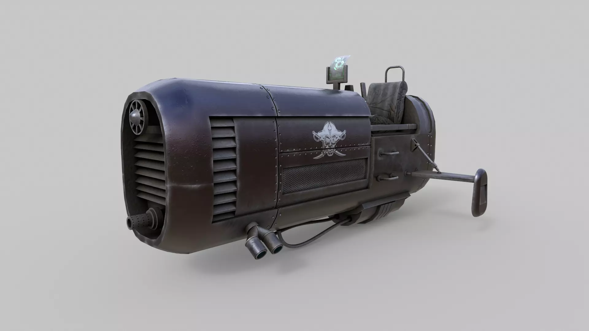 Sci-Fi Motorcycle 3D model