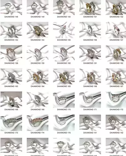 43 CLASSIC DIAMOND RINGS IN TURKEY DESIGNS 3DM DETAILS