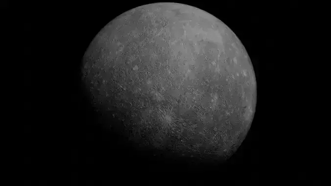 Mercury - made in Blender Low-poly 3D model