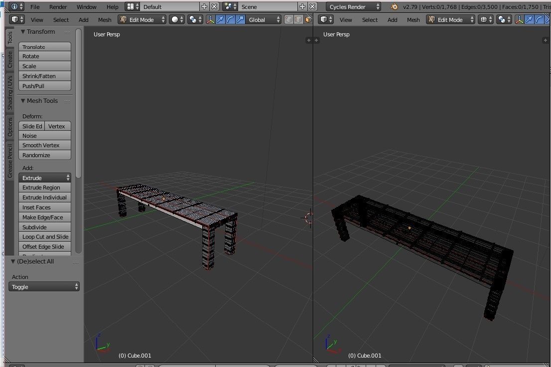 Bench wooden available for purchase 3D model_4