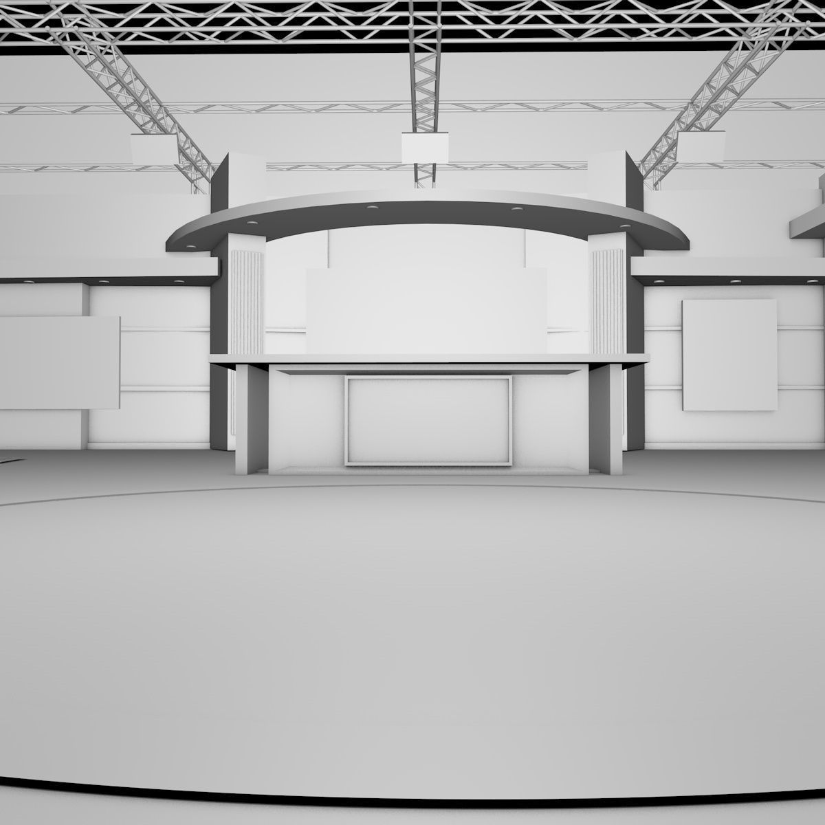 contemporary virtual set 3D model_1