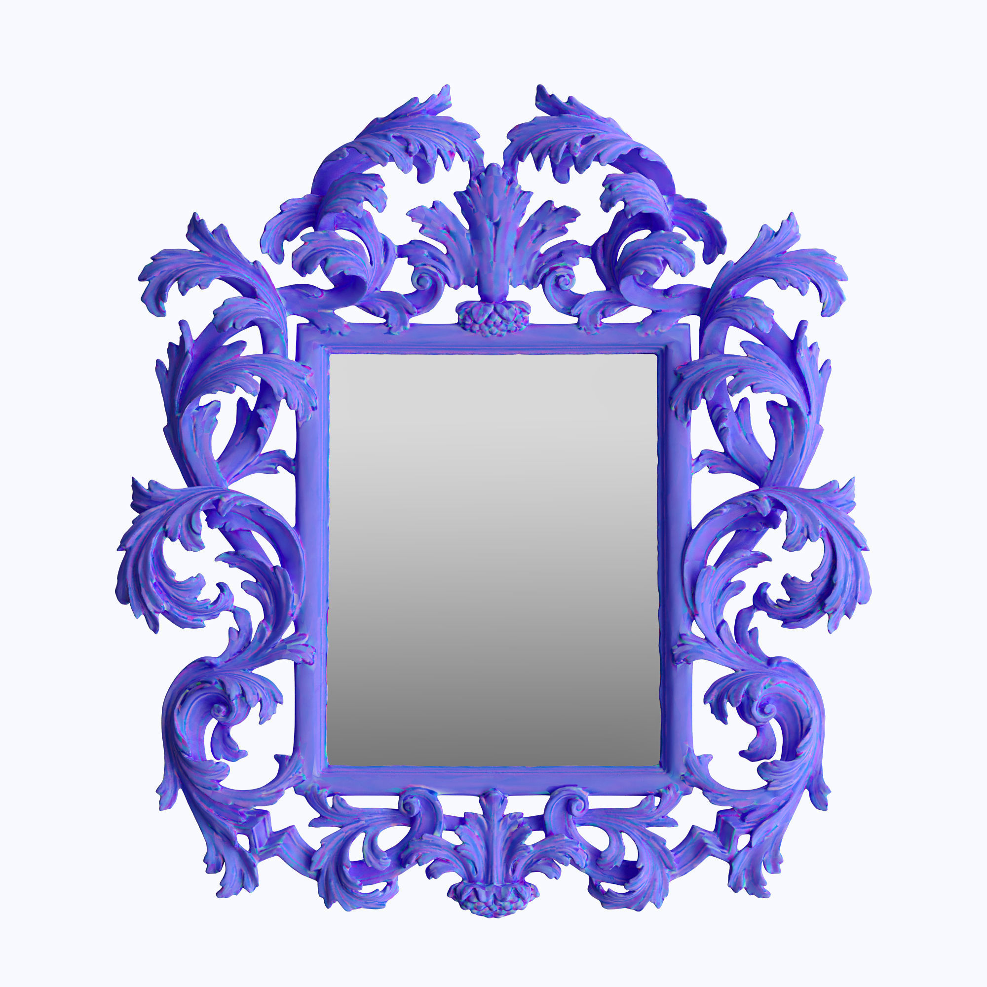 Roberto Giovannini Art 1011 Classic Mirror two finishes LOWPOLY Low-poly 3D model_2