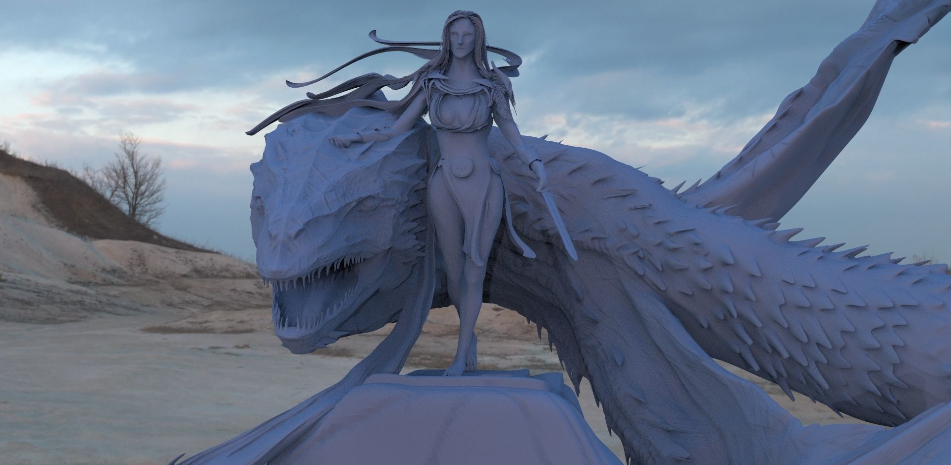 Dragon Lady 3D model_1