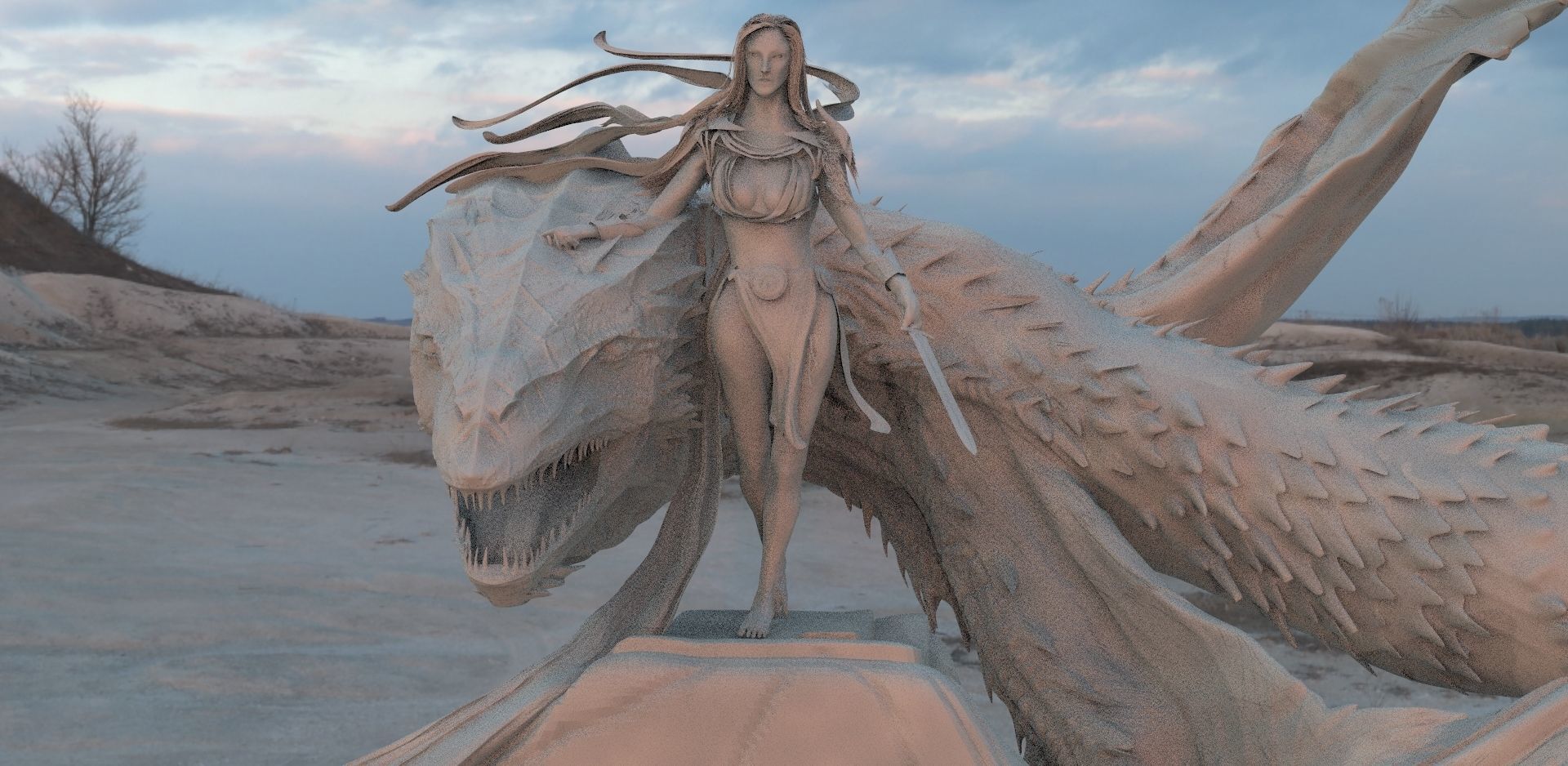 Dragon Lady 3D model_2
