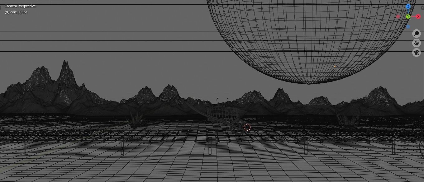 Fantasy Sea side View 3D Model Animated 3D model_9