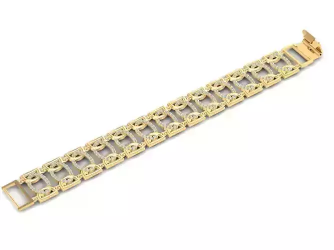 Luxury Diamond Link Bracelet for Men and Women 1349