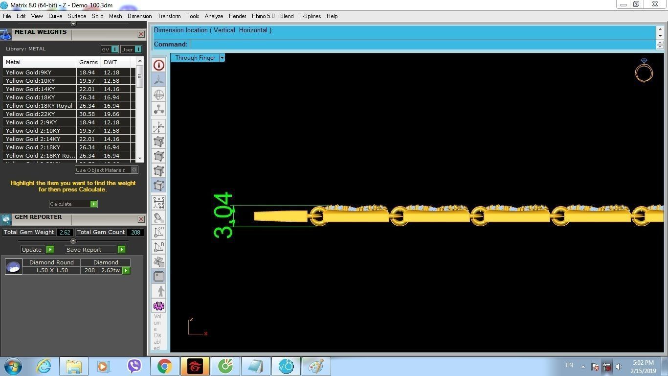 Luxury Diamond Link Bracelet for Men and Women 1349 3D print model_5