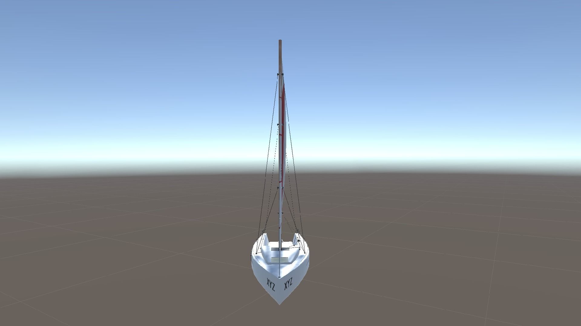 Low Poly Sail Boat Package Low-poly 3D model_7