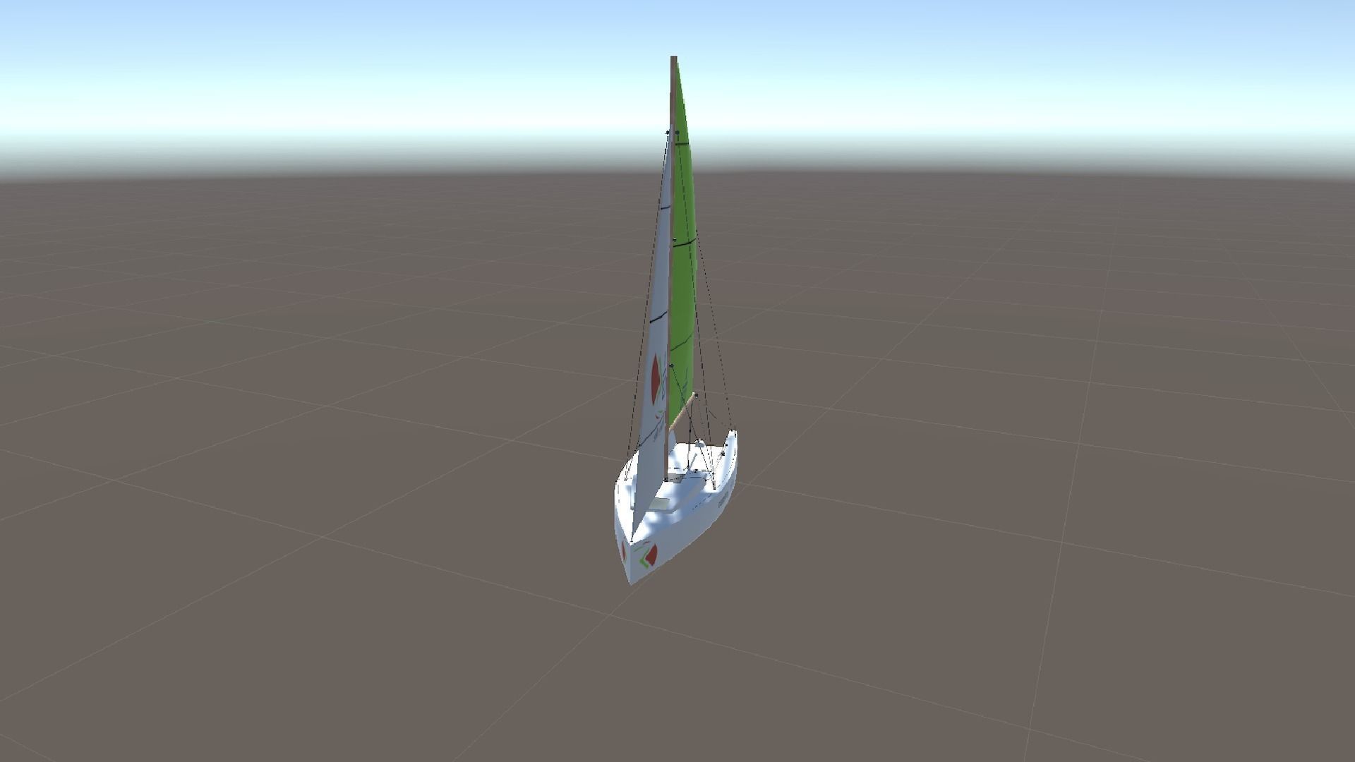 Low Poly Sail Boat Package Low-poly 3D model_6