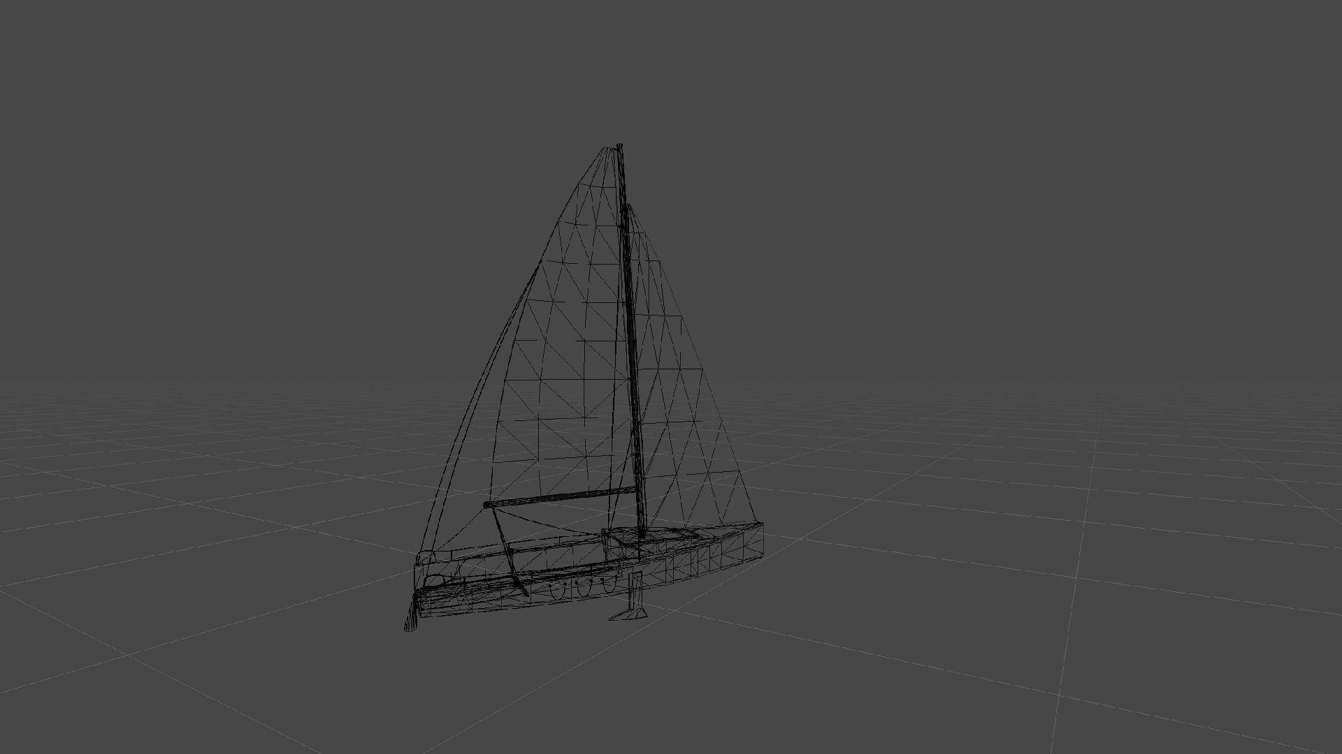Low Poly Sail Boat Package Low-poly 3D model_8