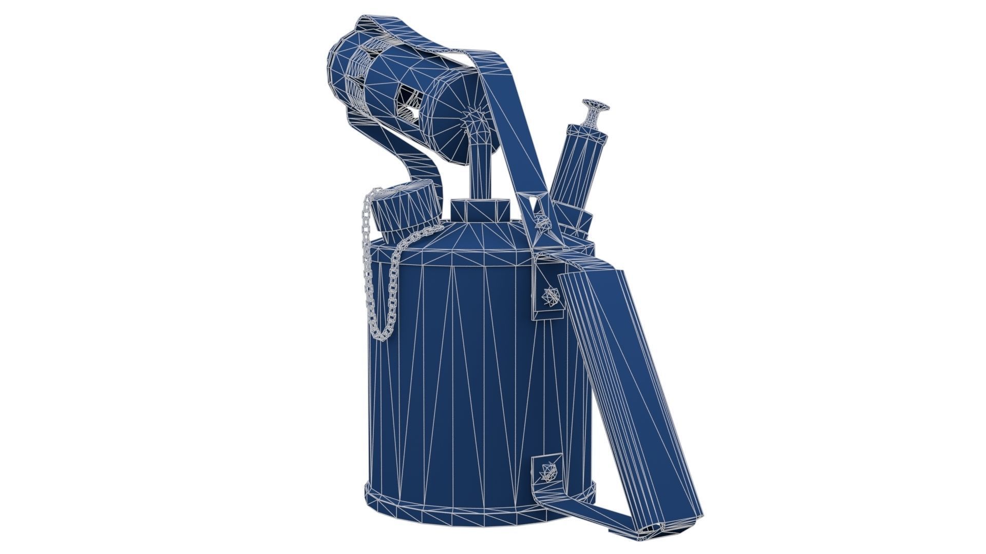 Blowtorch 2 old gas can Low-poly 3D model_27