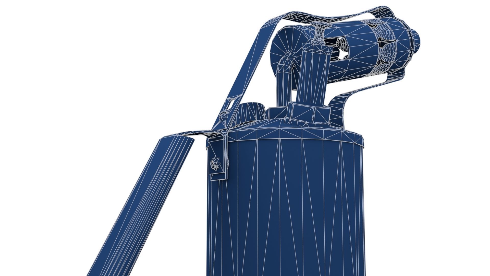 Blowtorch 2 old gas can Low-poly 3D model_29