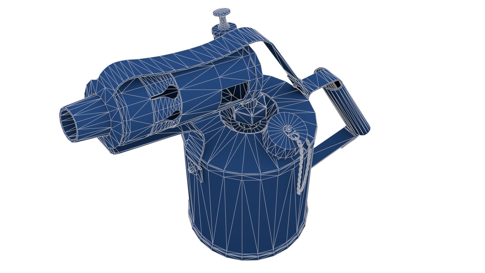 Blowtorch 2 old gas can Low-poly 3D model_23