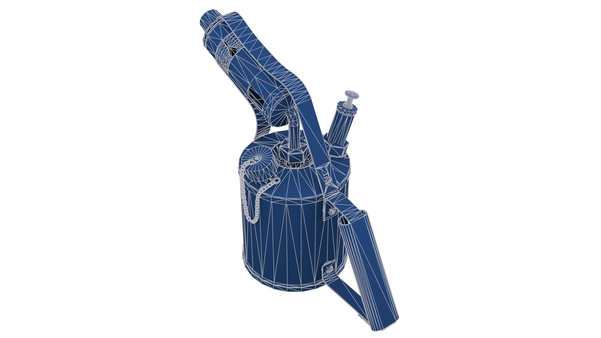 Blowtorch 2 old gas can Low-poly 3D model_22