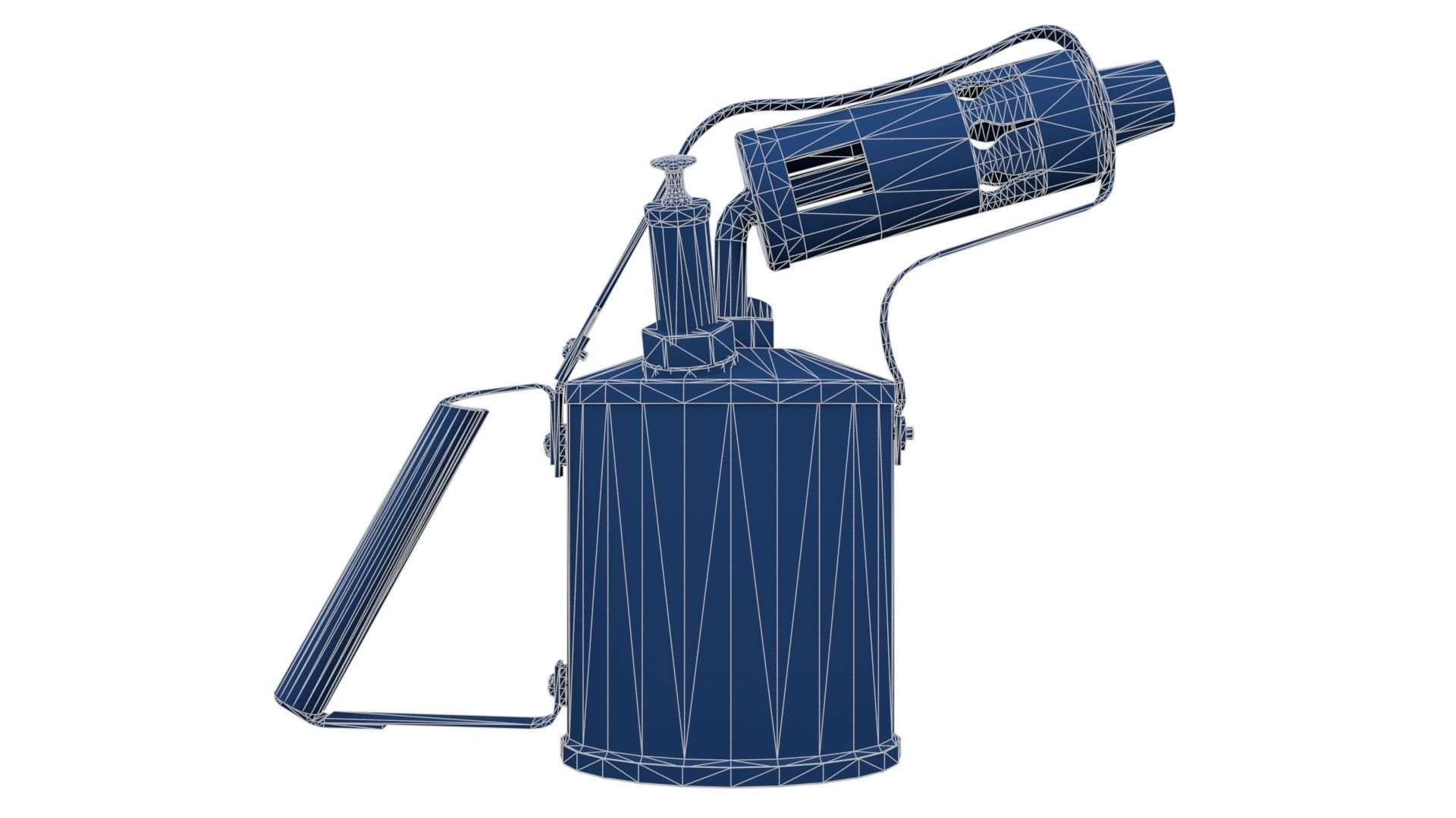 Blowtorch 2 old gas can Low-poly 3D model_25